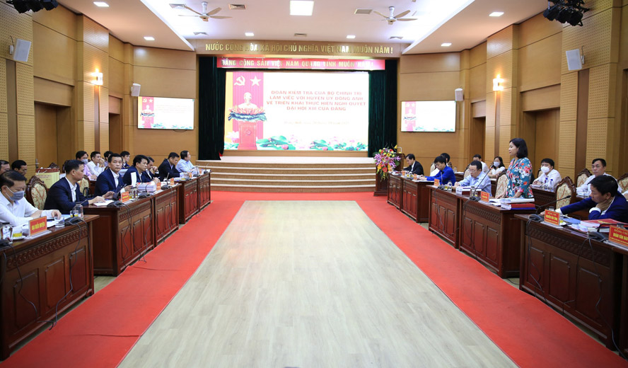 Đông Anh xây dựng chương trình hành động triển khai nghị quyết linh hoạt, sáng tạo